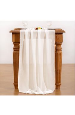Chiffon Table Runners (Ivory)