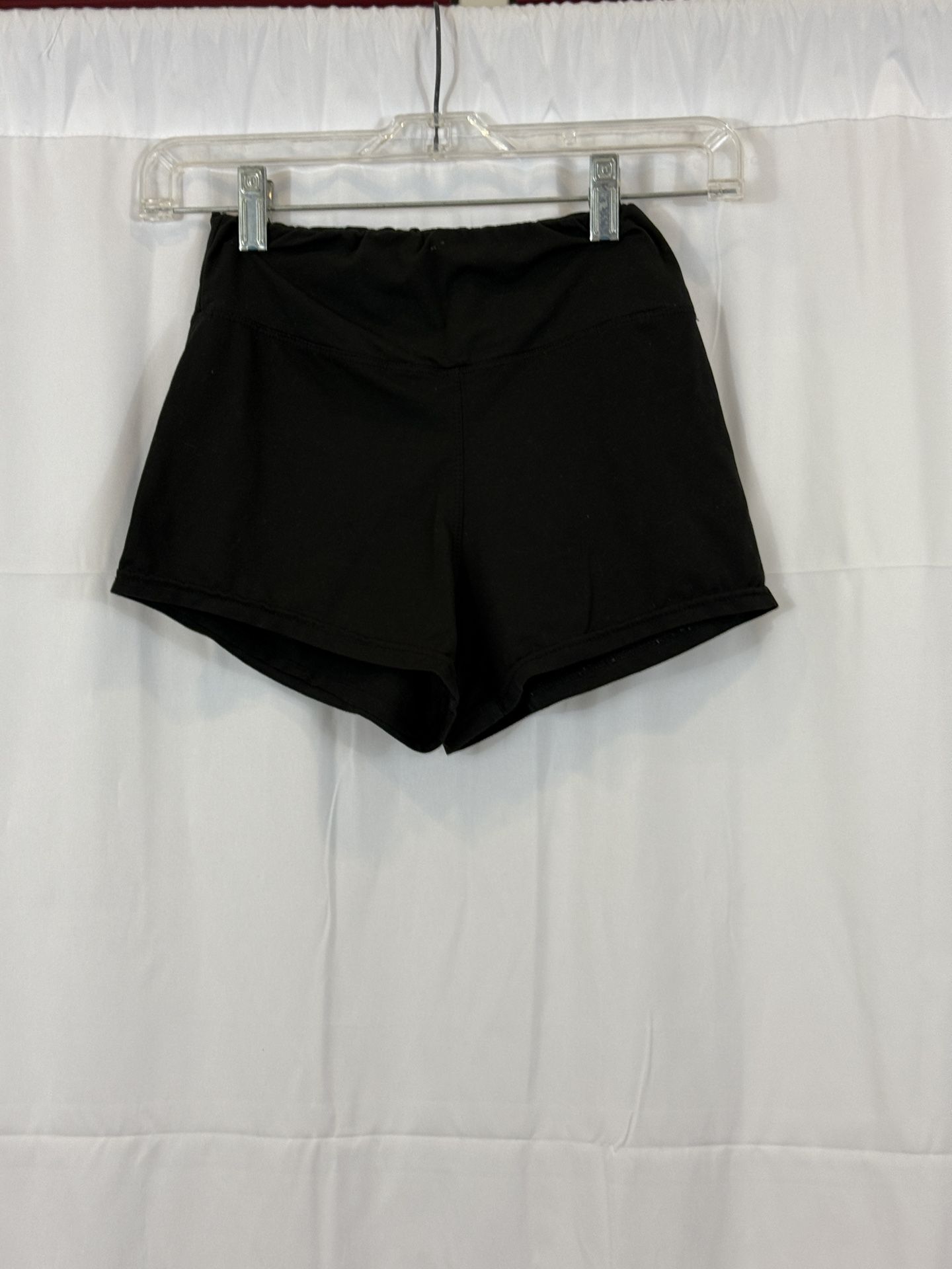 Always Black Stretch Gymnastics / Under Skirt Shorts Juniors Small