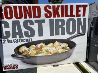 Round Skillet 12in Cast Iron