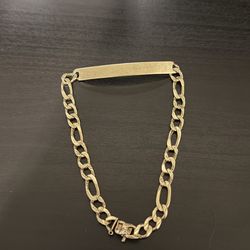 14K Solid Gold ID Bracelet