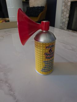 Novelty Air Horn with 6 Obnoxious Sounds