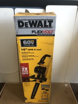 Dewalt chainsaw 60v 16in