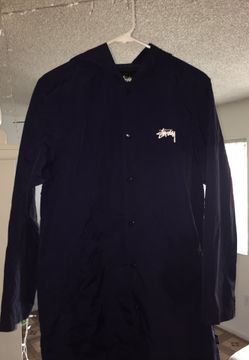 Stussy Rain Coat/ Windbreaker with hood.