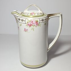 Nippon Chocolate Pot Pink Roses
