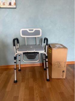 3-in-1 bedside chair and shower chair for elderly  adults