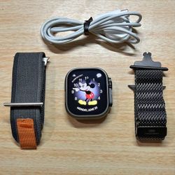 Apple Watch Ultra 2 49MM GPS + LTE – Titanium Milanese Loop & Trail Loop