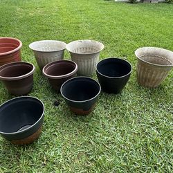 Plastic planters