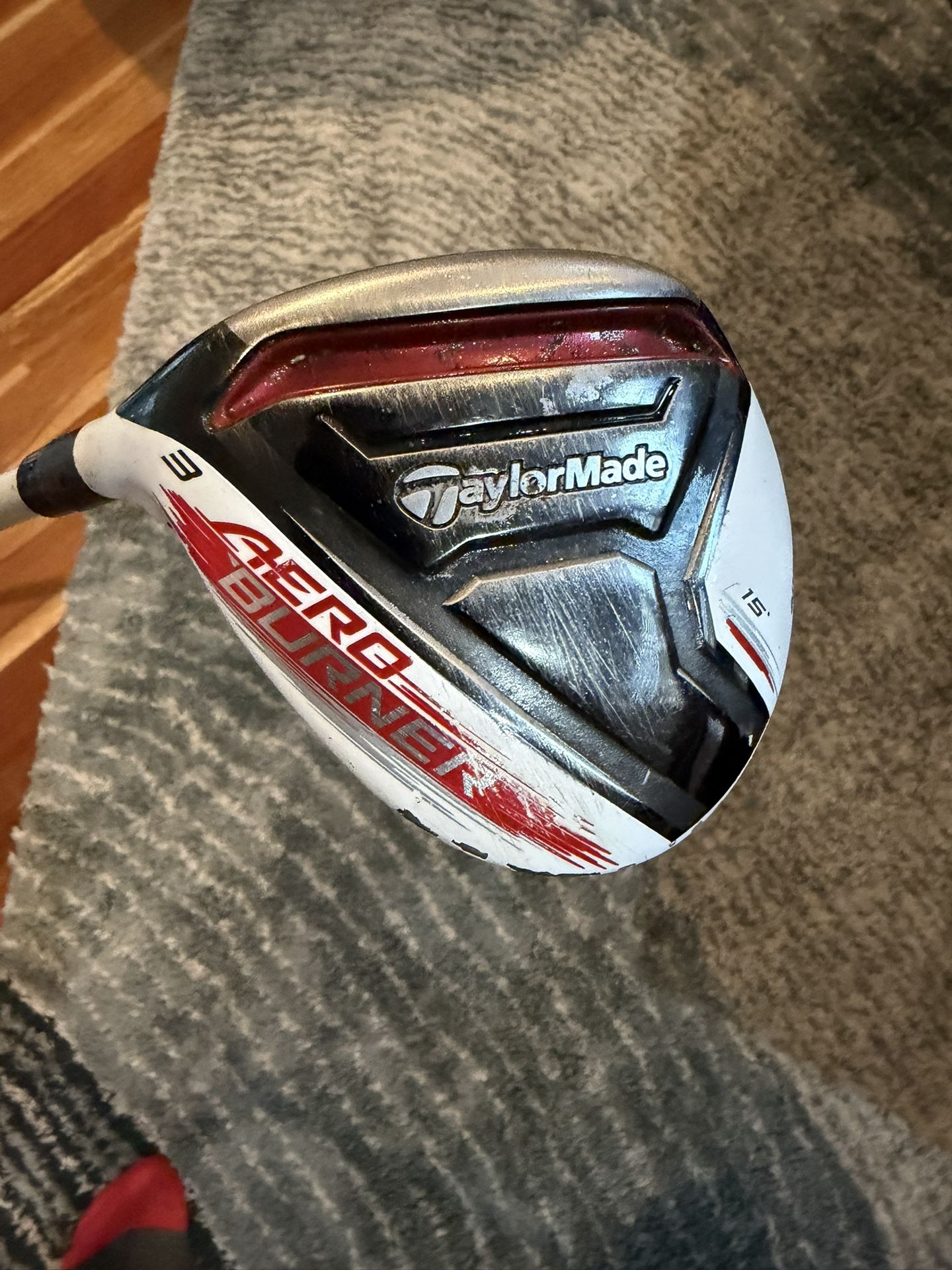 TaylorMade Aeroburner 3 Wood 15* R Flex Matrix Speed RUL-Z 60 Graphite Left Hand