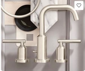 Moen brushed nickel 2-handle widespread faucet