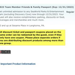Seaworld parks tickets 