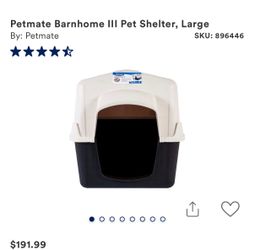 Petmate Barnhome III Large Pet Shelter