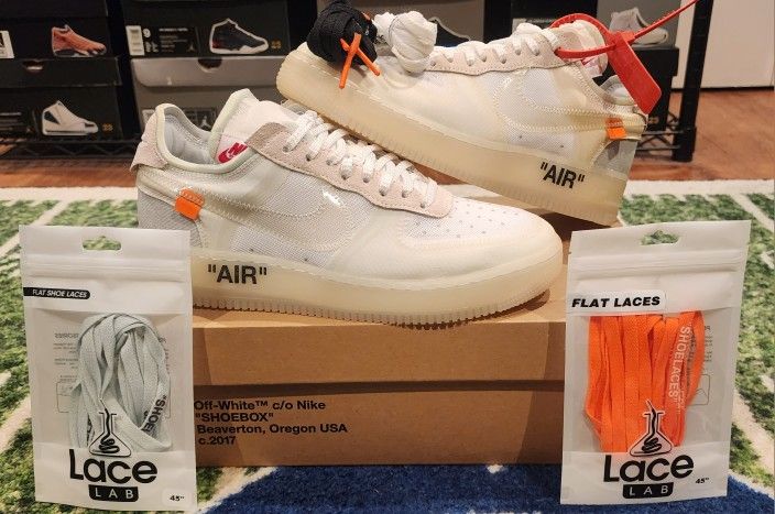 DS Nike Air Force 1 ONE x OFF-White The TEN Ghosting Size 9 Men