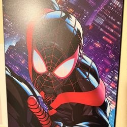 Miles morales spider man art wall picture