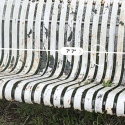 Vintage Metal Bench 