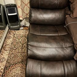 Leather Couch Reclinable 