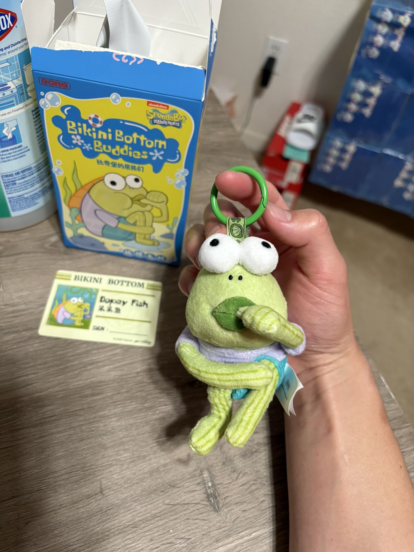AUTHENTIC POPMART Bikini Bottom Buddies Series Plush Pendant Dopey Fish