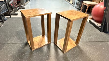 solid Wood Speaker stands.