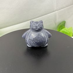 Crystal Aventurine Snorlax Carving