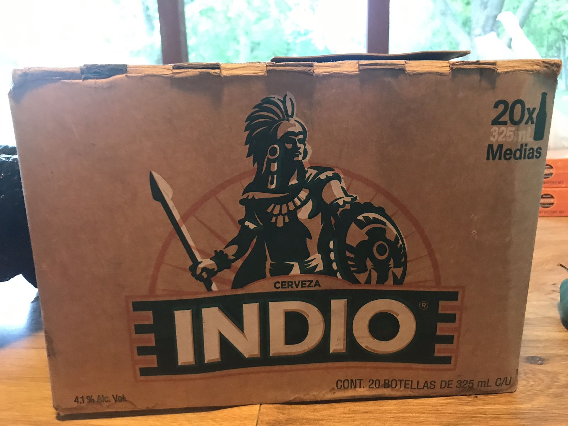 Cerveza indio 20 botellas de 325mlL c/u