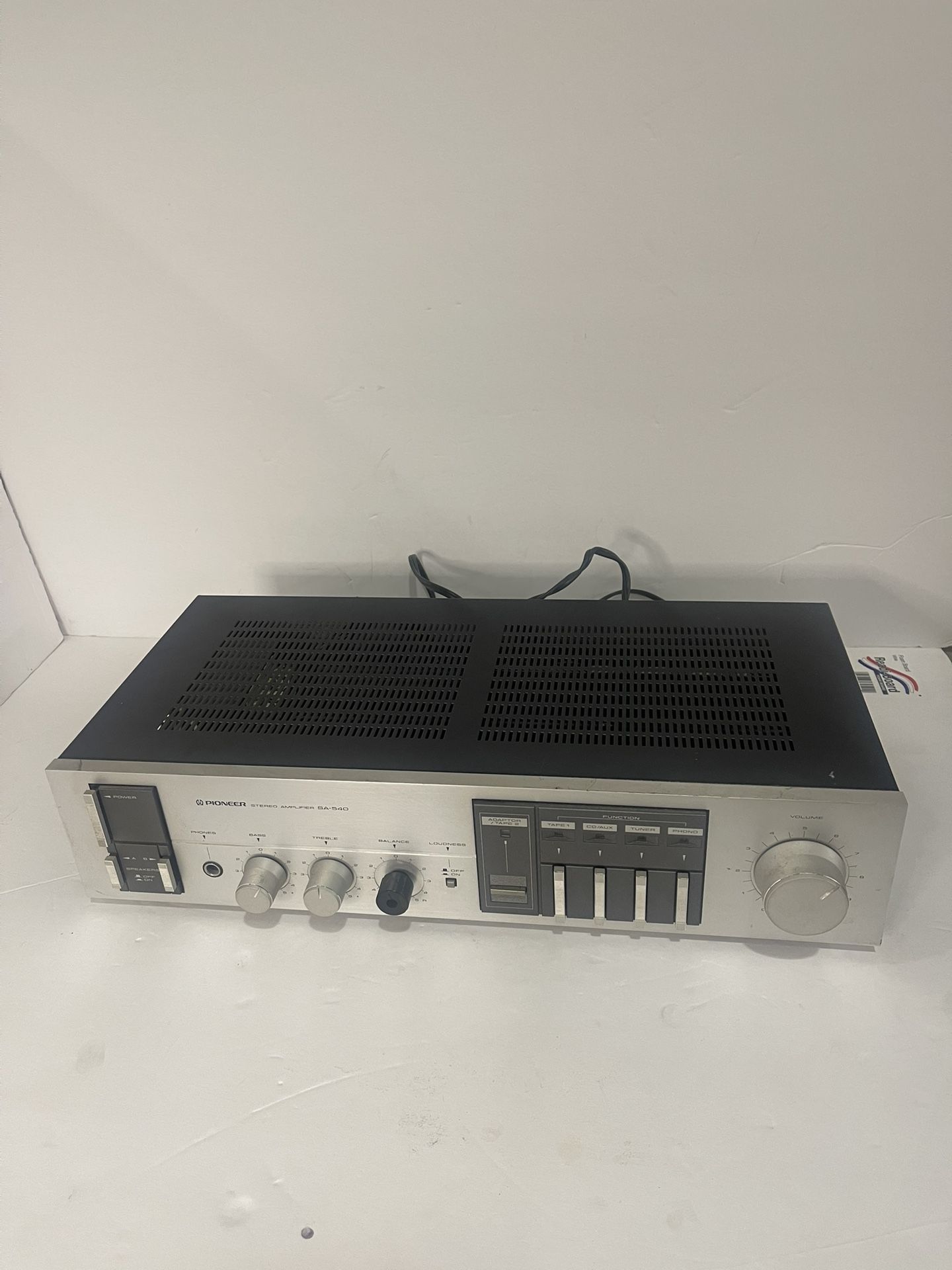 Vintage Pioneer SA-540 Stereo Integrated Amplifier Working