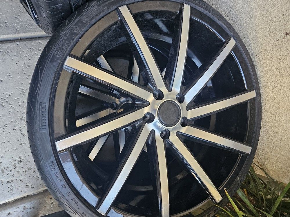 20 Inch Rims And Tires . Perrelies Tiress All Around Like New