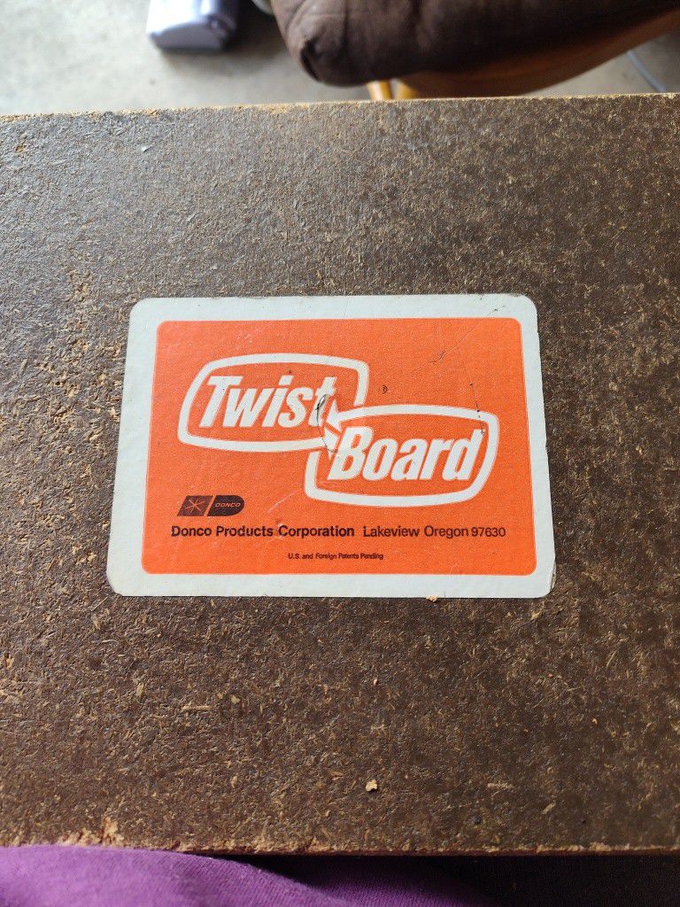 Vintage 1960s Twist board