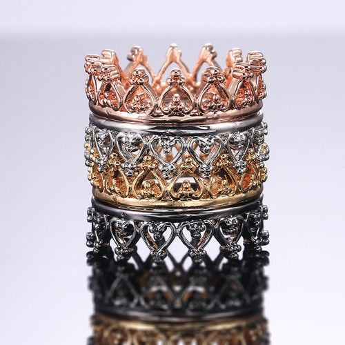 "Heart Wreath Basic Simple Colorful Heart Rings for Women, PD532