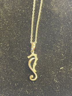 Seahorse Silver Necklace 