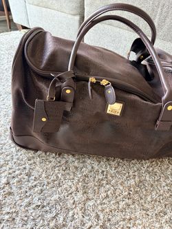 NEW Tripp Brown Embossed Duffle Travel Bag