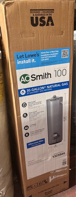 NEW 30GL AO Smith water heater