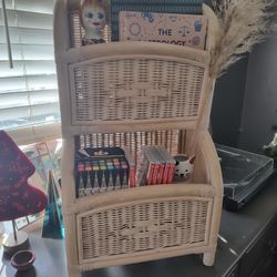 Vintage Wicker Shelf 