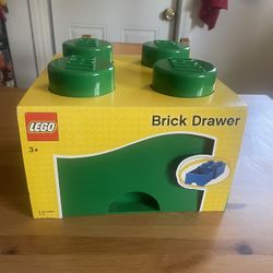 Lego Brick Drawer, Green , UNOPENED