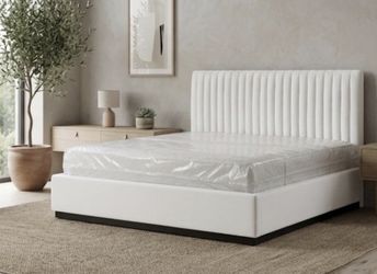 New Queen Size Bed Frame + Queen Mattress + Box Spring