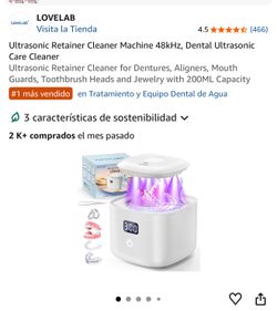 Care Cleaner Ultrasonic Retainer Cleaner for Dentures, Aligners, Mouth Guards, Toothbrush Heads and Jewelry