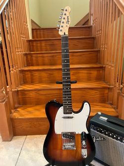 Squier Telecaster (Mint) w/ Fender Amp