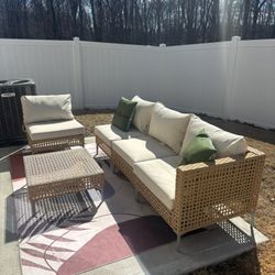 Patio 5-Piece Wicker Patio Furniture Set