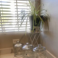 Set of 3 glass jars