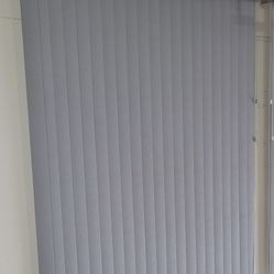 I'm selling two vertical blinds for sliding doors. One measures 78 inches wide by 84 inches high and costs $50, and the other measures 66 inches wide 