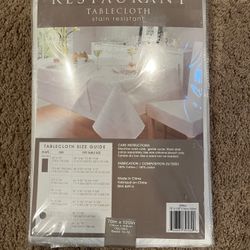 New White Tablecloth 70  x 120