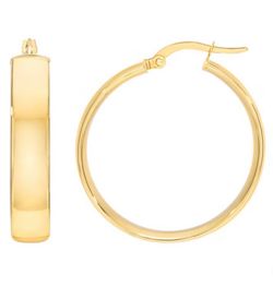 18kt Italian Gold Hoop Earrings