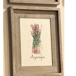 Set Of Two Watercolor On Papyrus Wall Art