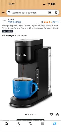 Keurig K-Express (3 cups) - BRAND NEW