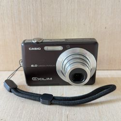 Casio Exilim EX-Z600 6.0MP Blk Digital Camera Tested Good w/Bat-Card No Charger  