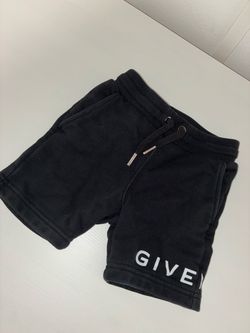 Givenchy Kids Black Logo Sweat Shorts