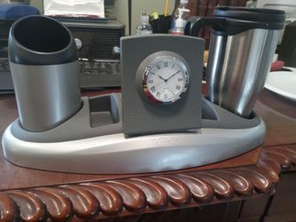 CUP HOLDER & CLOCK