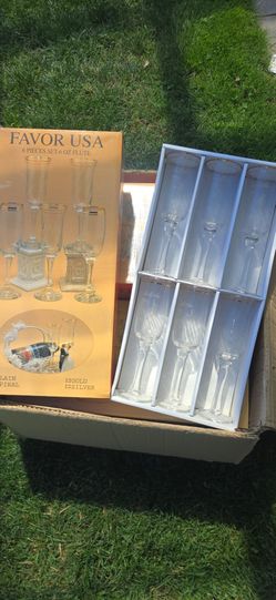 Quinceanera champagne glasses