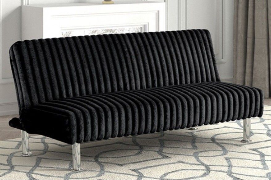 Brand New Black Futon Sofa Sleeper 