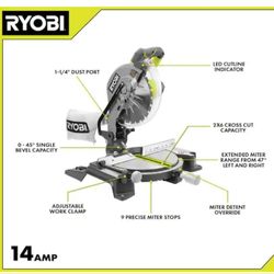 Corded 10 in. Compound Miter Saw with LED Cutline Indicator

