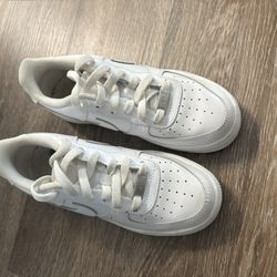 White Air Force Ones 4 In Big Kids