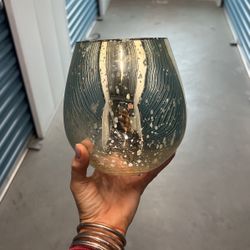 Silver + gold Plant Holder 